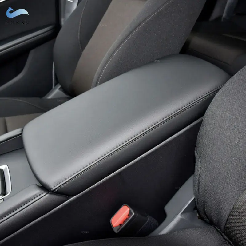 

Аксессуары для автомобиля, Черная внутренняя центральная консоль из микрофибры, подлокотник, чехол, отделка для Mazda 3 2019 2020 2021