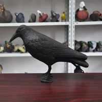 simulation crow black raven bird repellent natural pest control pigeon repellent creative raven prop scary bird decoy decoration