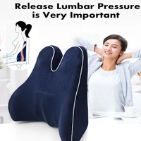 purenlatex memory foam waist lumbar side support pillow spine coccyx protect orthopedic car seat office sofa chair back cushion