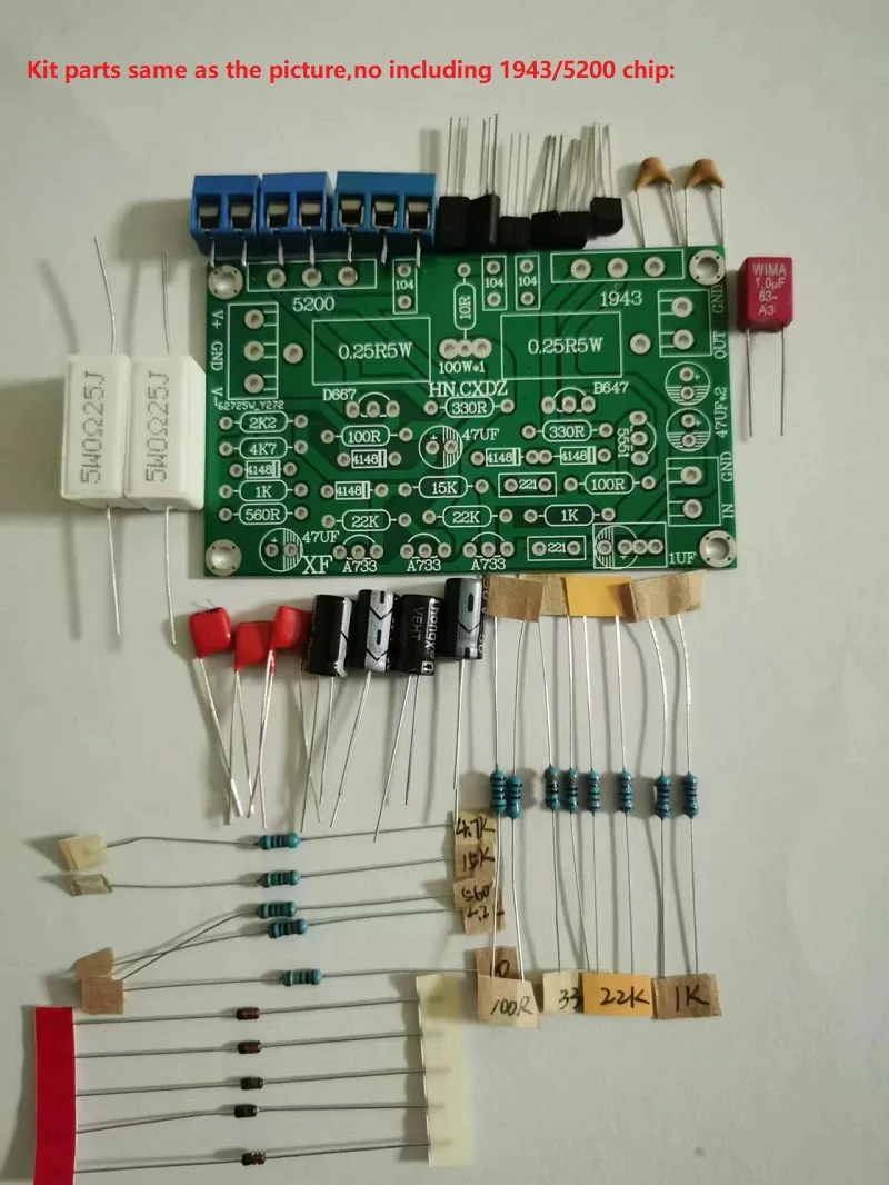 Набор &quotсделай сам&quot Плата усилителя мощности 2SC5200 + 2sa1944/TTC5200 tta1944 моно-канальный