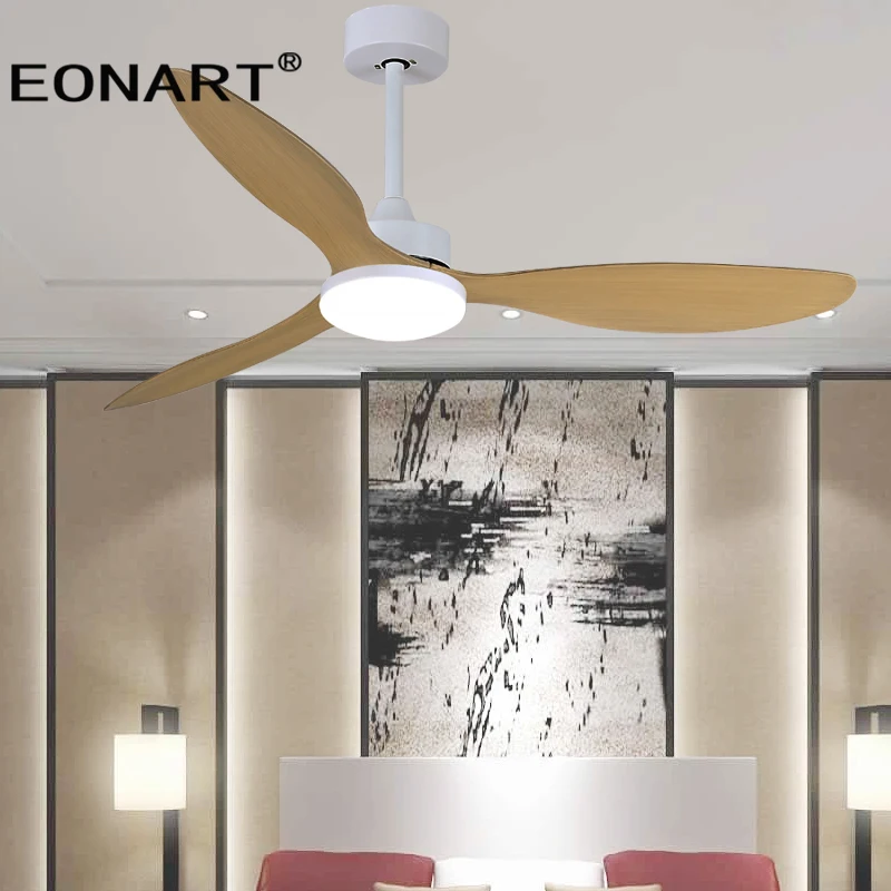 

42 Inch Fashion Plastic Blade Ceiling Fan With Lamp Decoration Living Room Lamp Fan With Remote Control 220V Ventilador De Techo