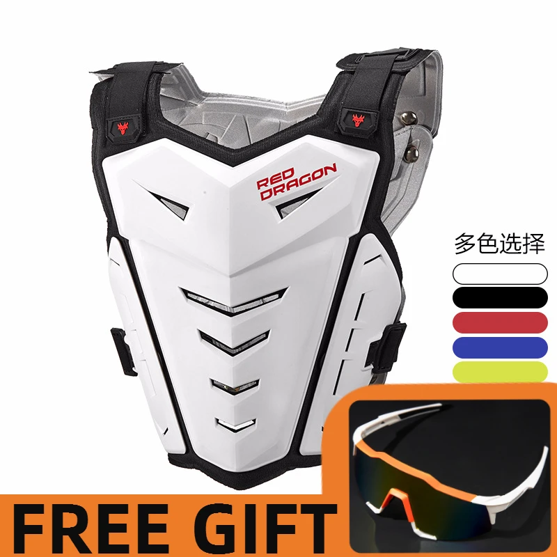 SULAITE Motorcycle Armor Vest Chest Body Protectors Back Protector Portable Skateboard Motocross Armored Jacket Protective Gear