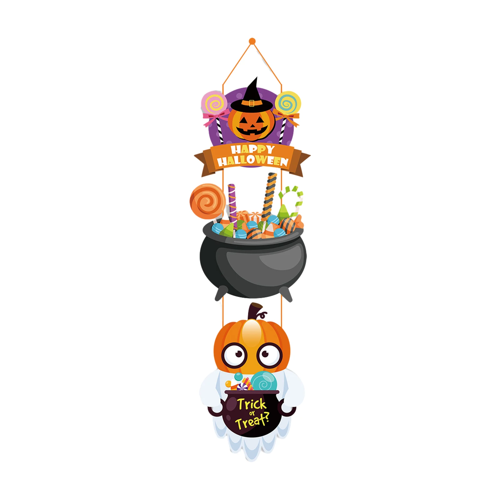 

3pcs Living Room Excellent Crafts Rustic Home Spooky Hanging Party Halloween Decor Indoor Outdoor Door Sign Multifunction Witch