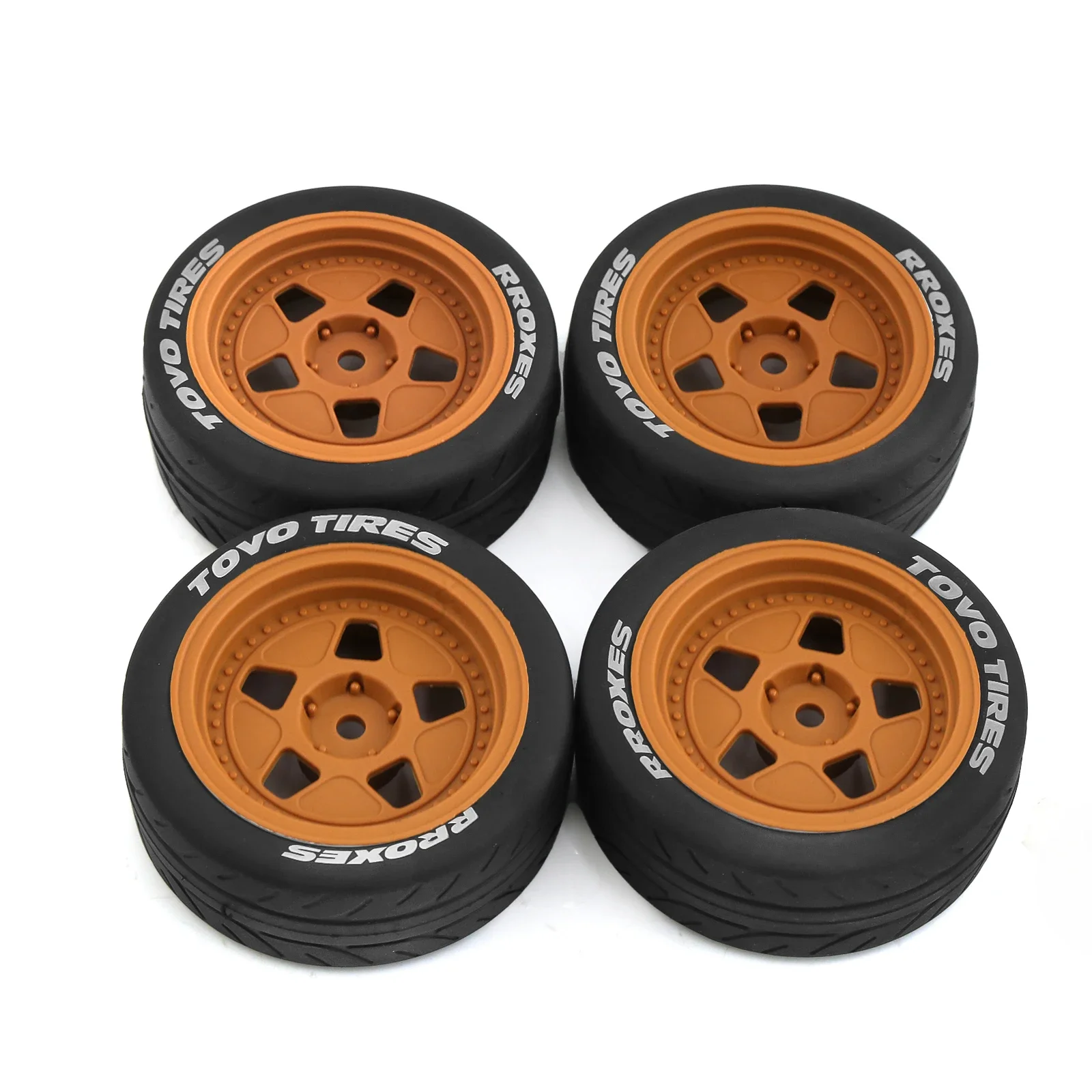 4 шт. резиновые шины для Tamiya TT01 TT01E TT02 TT02B TA06 XV01 XV02 PTG-2 1/10