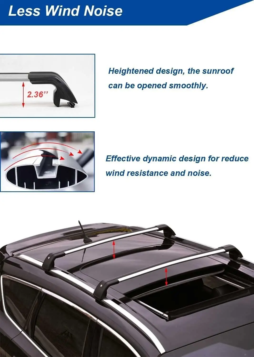 Запираемые поперечные перекладины 2 шт. Багажники для груза на крышу подходят