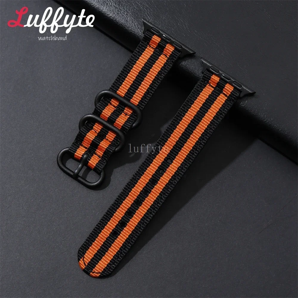 Нейлоновый Ремешок Для Часов Apple Watch Совместимый С Серии 9 8 7 6 5 SE Размеры 38 Мм 40 41 42