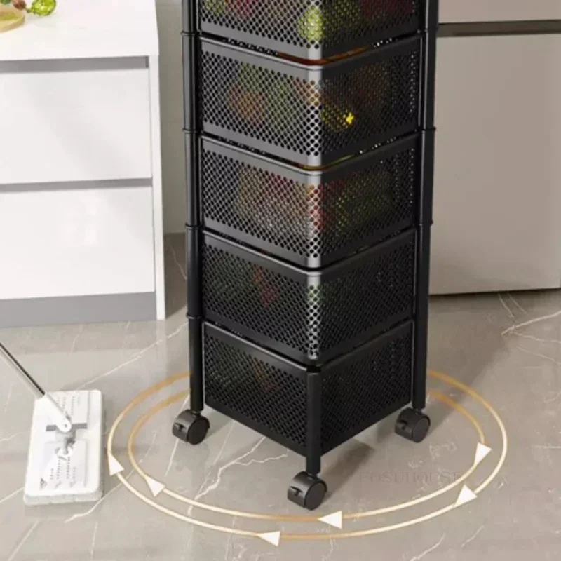 Портативные вращающиеся кухонные тележки домашняя вспомогательная тележка с