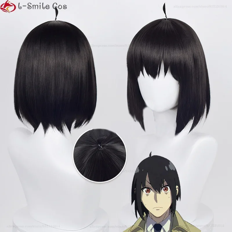 Юрий Бриар Косплей Парик Аниме cos 33 см Черный Термостойкий Синтетический Для