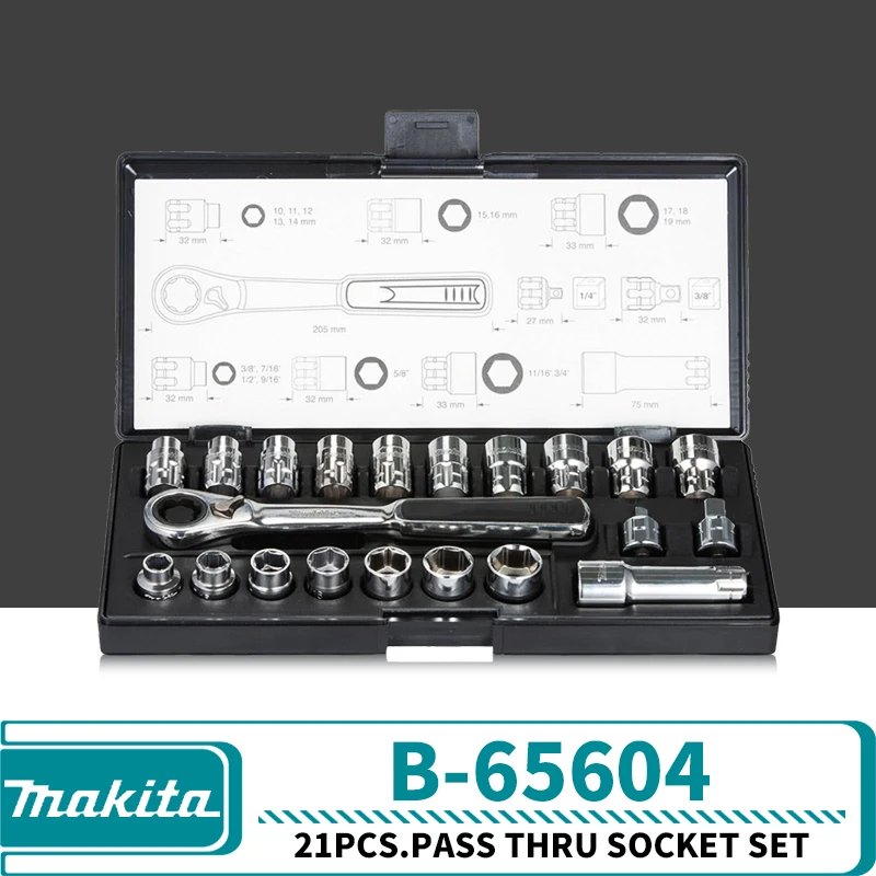 

Набор гаечных ключей Makita B-65604 21 шт.