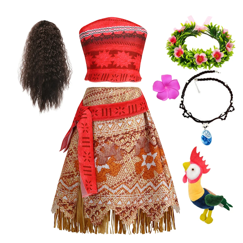 Фэнтезийное платье с кисточками Моаны Вайаны