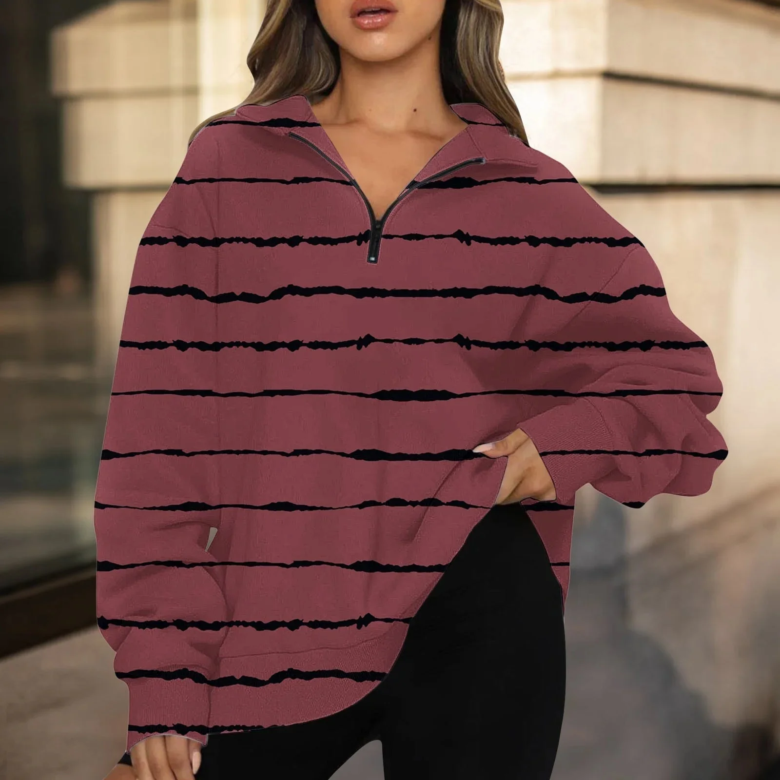 

Pullover Hooded Sweatshirt for Women Heavy Womens Sweatshirt Womens Oversized Half Zip Pullover Womens Soft Hoodie Sweatshirt