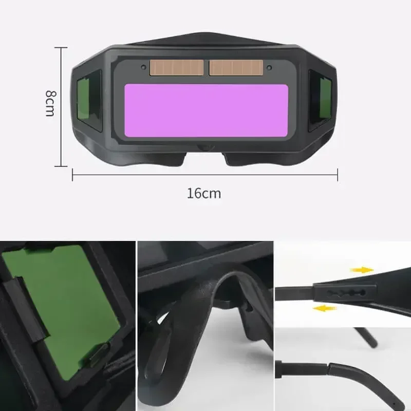 

Automatic Strong Helmets Dimming Glasses men And Welding Welding for Solar Panoramic Protection Goggles Light Eclipse Glasses