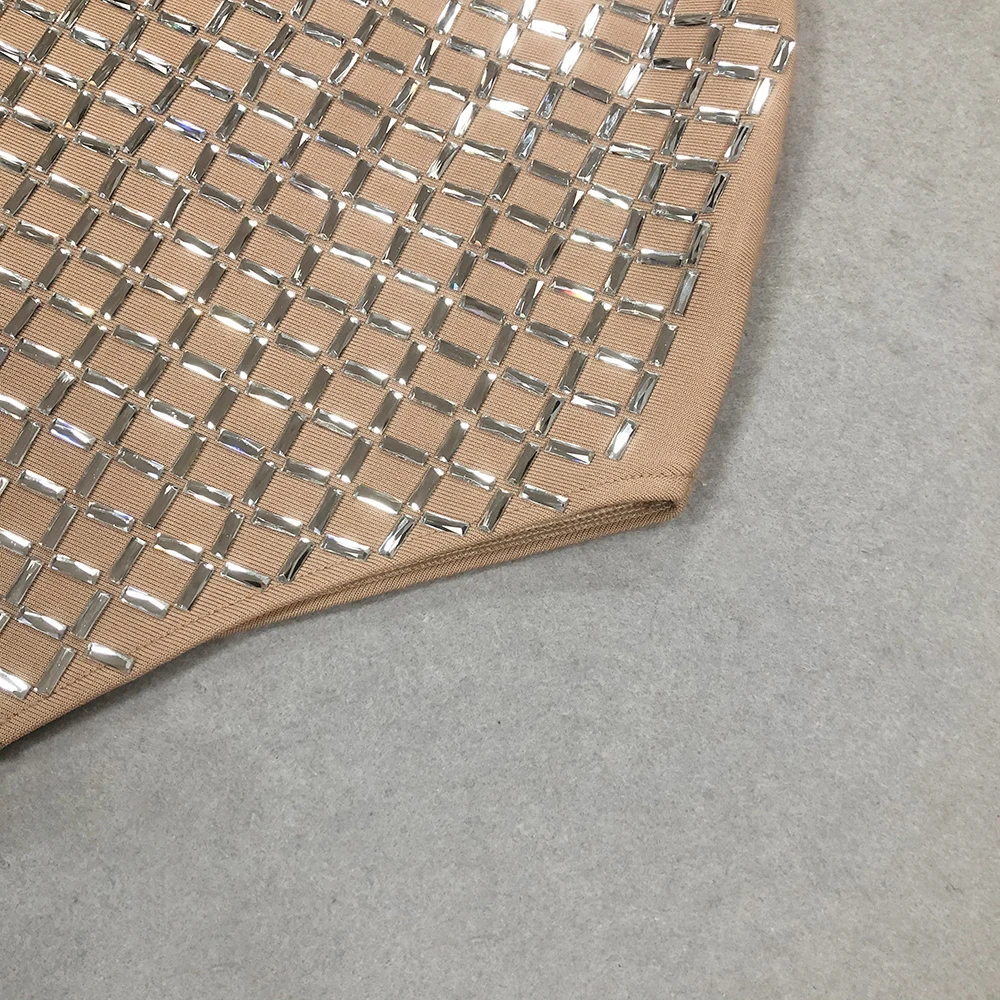 Женское сексуальное мини-бретелька с открытой спиной и кристаллами бриллиантами