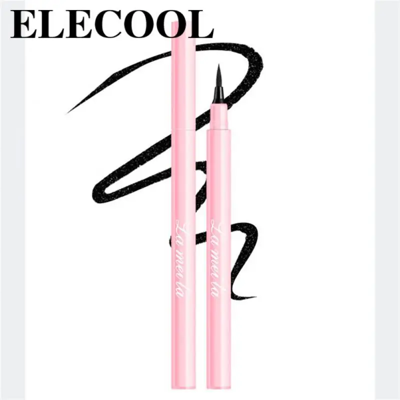 Черная жидкая подводка для глаз USHAS, тонкая длинная гладкая мягкая кисть на водной основе, быстросохнущая стойкая модификация контура глаз, макияж