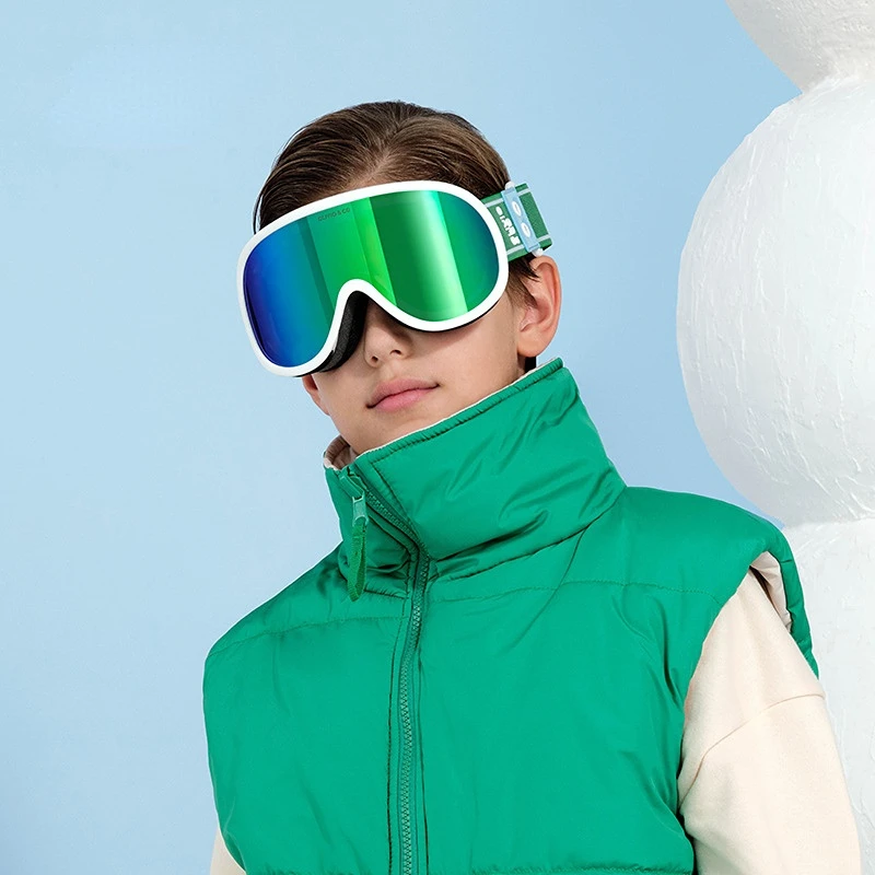 Boy Girls Skiing Eyewear Goggles Double Layers Lens Winter Sports Kids Anti Fog Ski Glasses Snowboarding Snow Eyewear Children