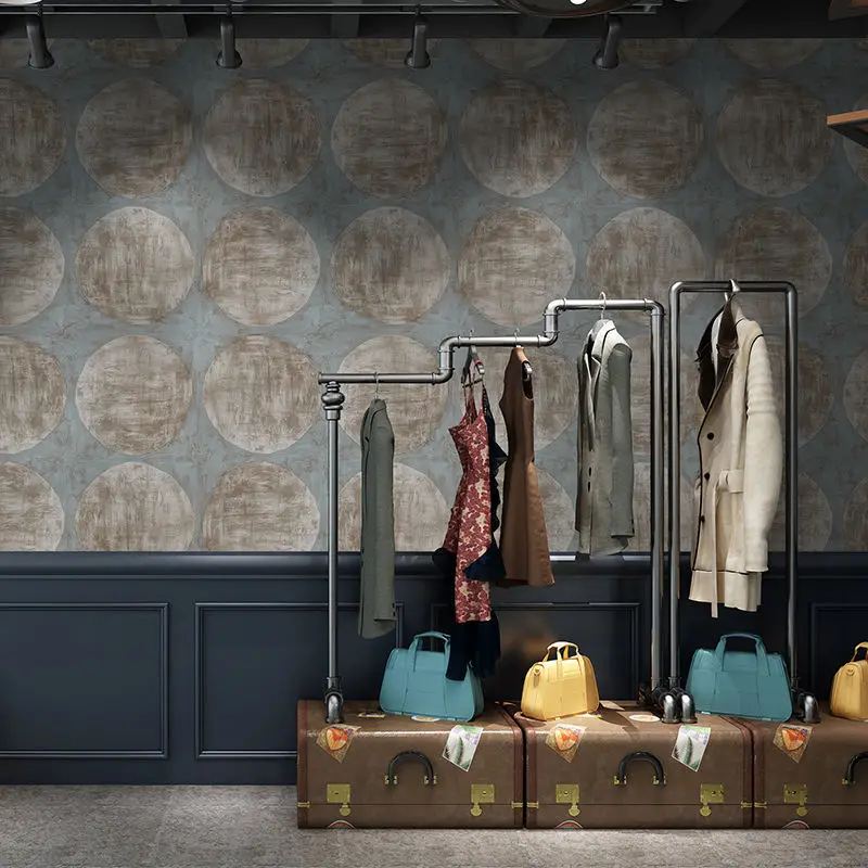 

Геометрические 3D круги, настенные бумаги, нетканые обои с узором Луны в рулоне для гостиной, фоновая роспись, магазин одежды для отеля