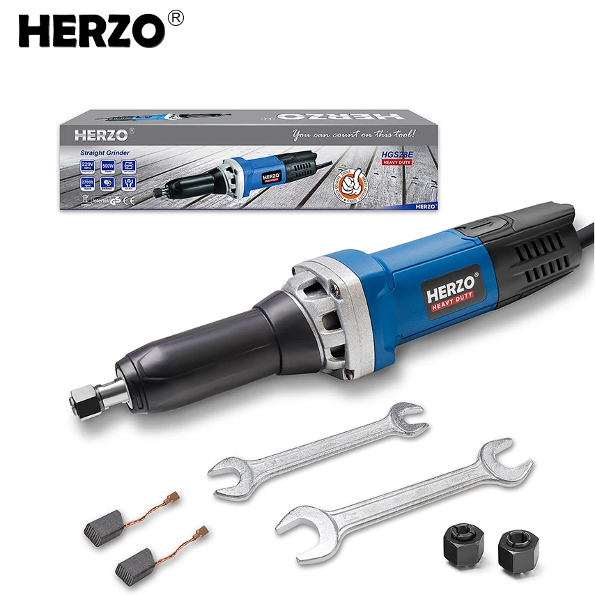 HERZO 220V 750W Electric Straight Grinder For Carving Metal 