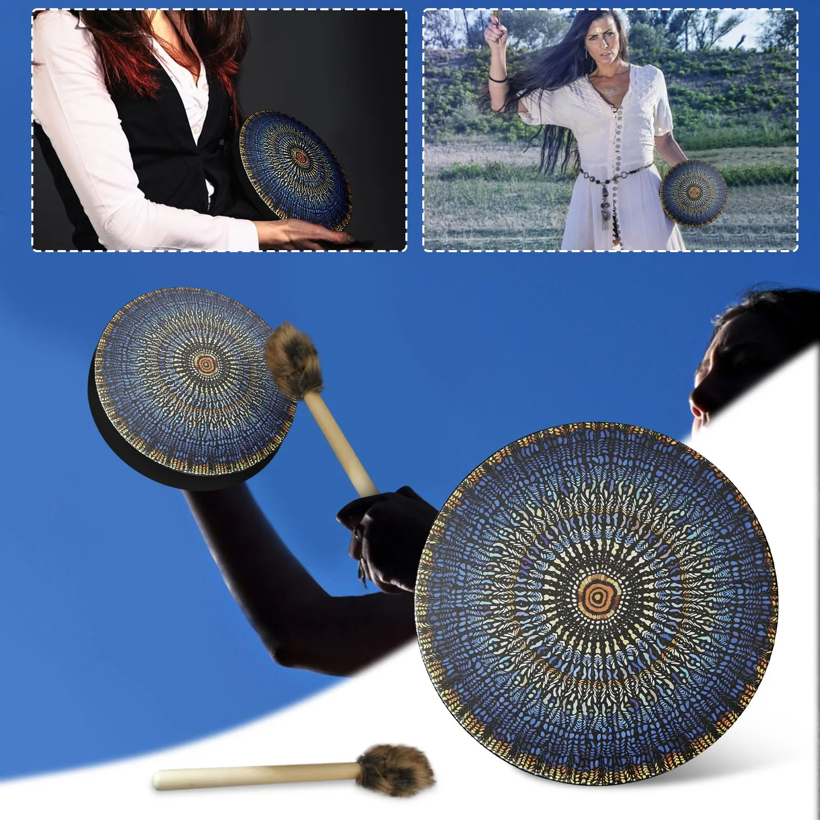 

Shamans Drum Drum For Spiritual And Mystical Practices Siberian Drum Spirit Music Musical Instrument Handmade Decorative Crafts