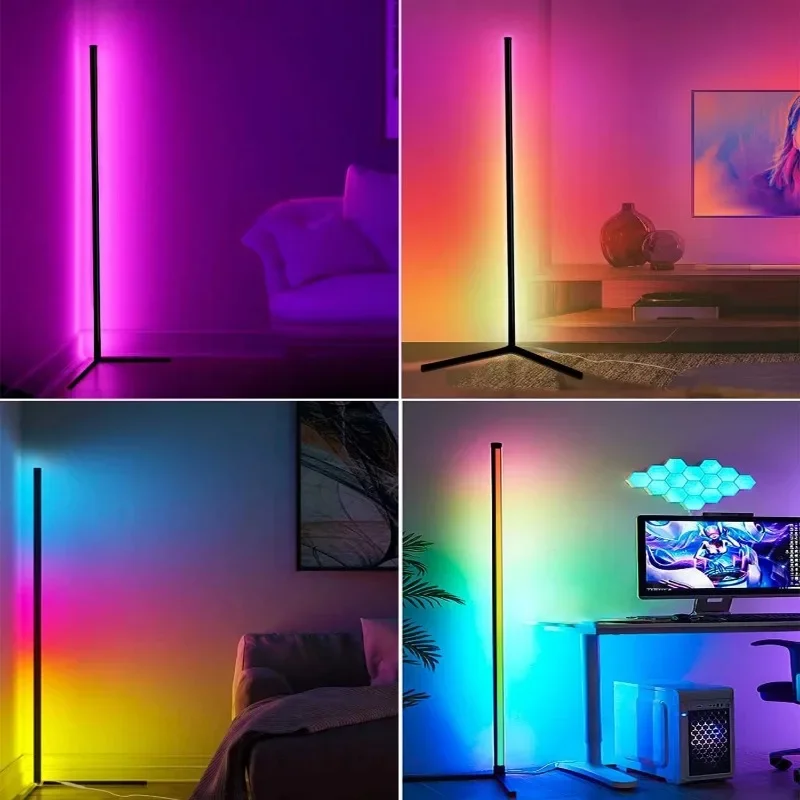 Умные цветные напольные светодиодные лампы RGB Современные Напольные с
