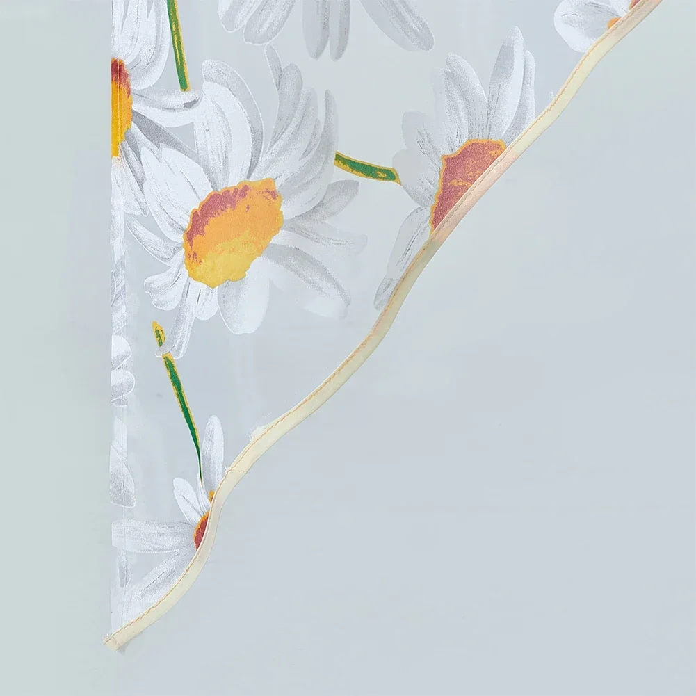 LEEJOOM 2 шт. занавески на голову балдахин с цветочным принтом маргаритки тюлевые