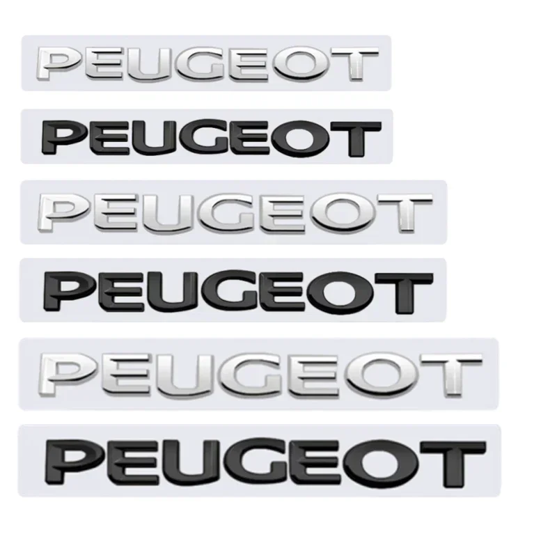 Фото Автомобильная эмблема из АБС-пластика, наклейка на задний багажник для Peugeot 308 408 2008 206 208 307 3008 406 407 207 4007 4008 301 5008 Letter, аксессуары №1