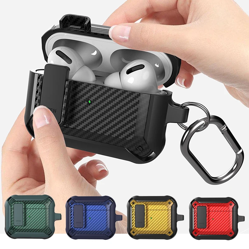 

Чехол из углеродного волокна для Apple AirPods Pro 2 3 1