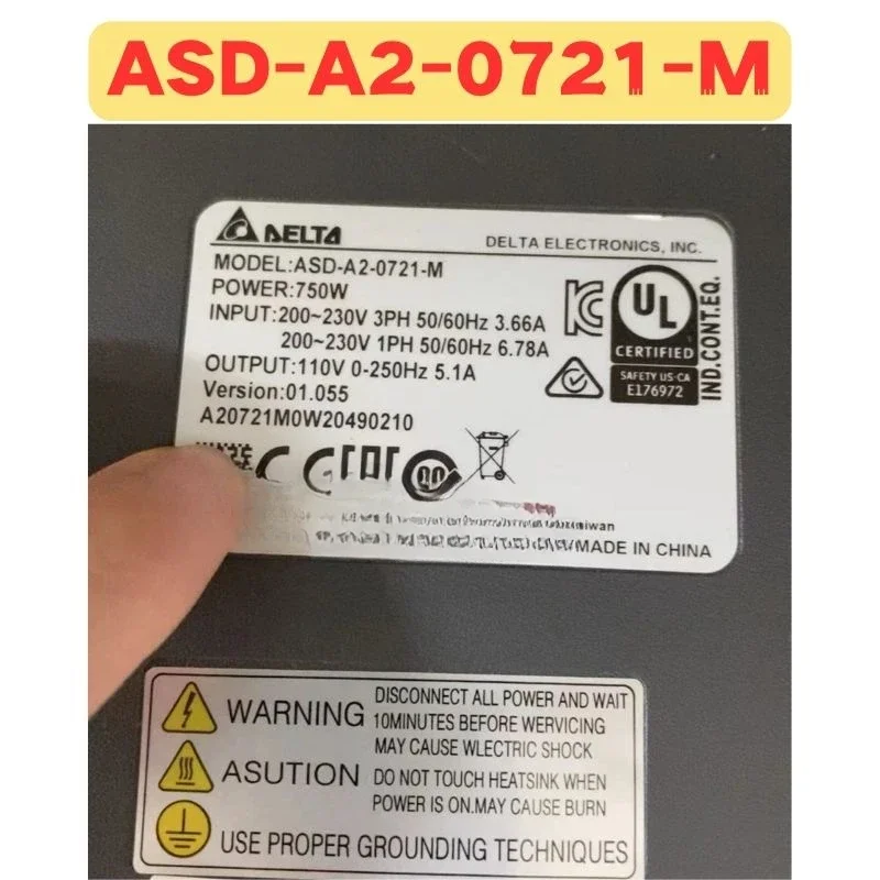 Б/у Сервопривод ASD-A2-0721-M ASD A2 0721 M Нормальная функция Протестировано ОК