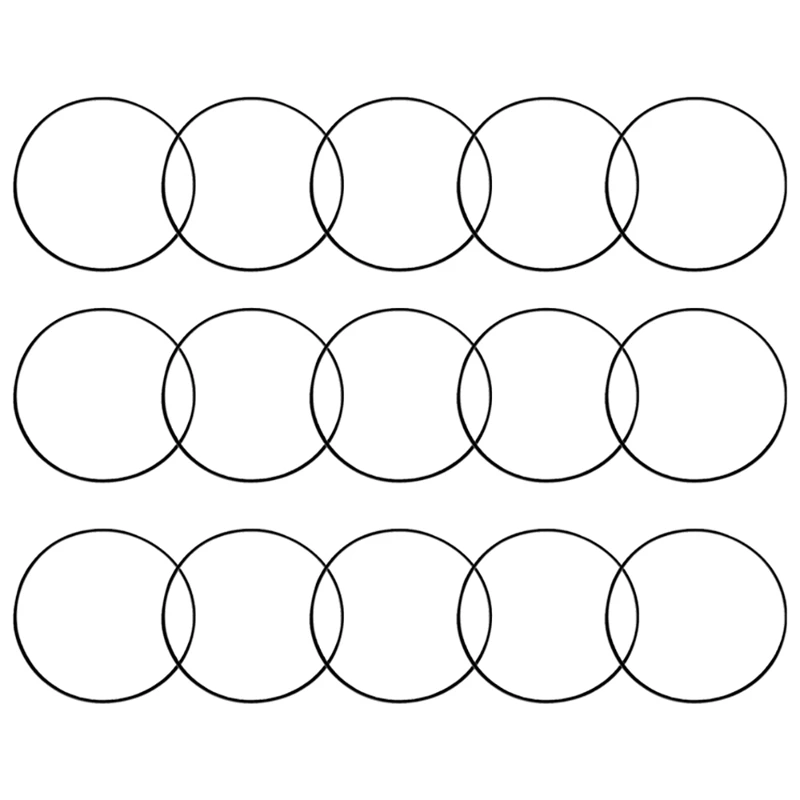 

15Pcs Motor Drive Belt Replacement For Ecovacs Deebot DE55 DE53 DN33 DN55 Robotic Vacuum Cleaner Accessories Parts