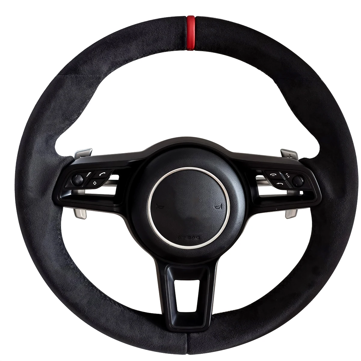 Alcantara Leather Steering Wheel for Porsche All Models 911 718 Cayman Boxster Cayenne Panamera Macan Taycan