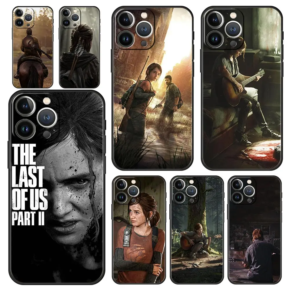 

The Last of Us Game Luxury Phone Case For iPhone 13 Mini 14 12 11 Pro MAX XR X SE XS 7 8 Plus Silicone Black Protection Cover