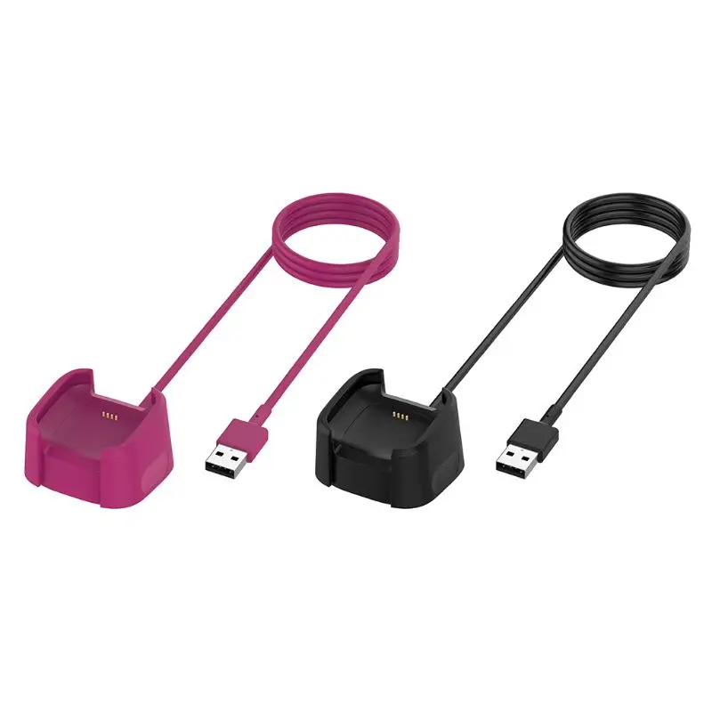 USB Charging Cable Cradle Dock Holder Portable Power Adapter for Fitbit Versa 2