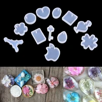 12pcsset holes key waterdrop silicon mold mould resin jewelry making diy craft tool