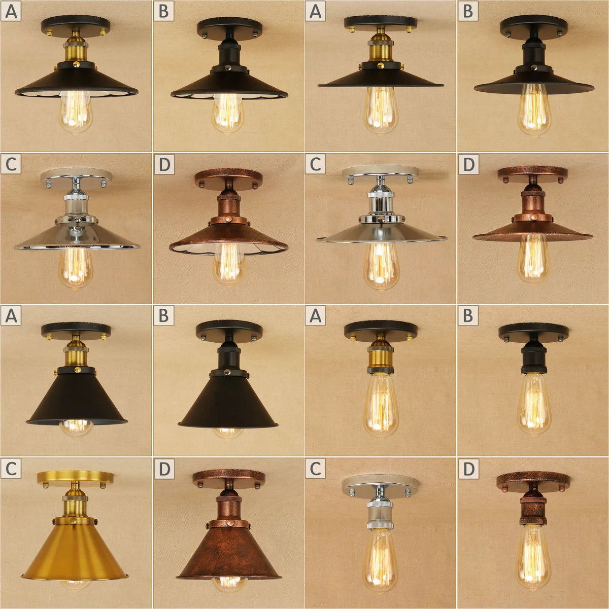 Винтажная Подвесная лампа в стиле ретро Лофт Светодиодная E27 переменный ток 110 В