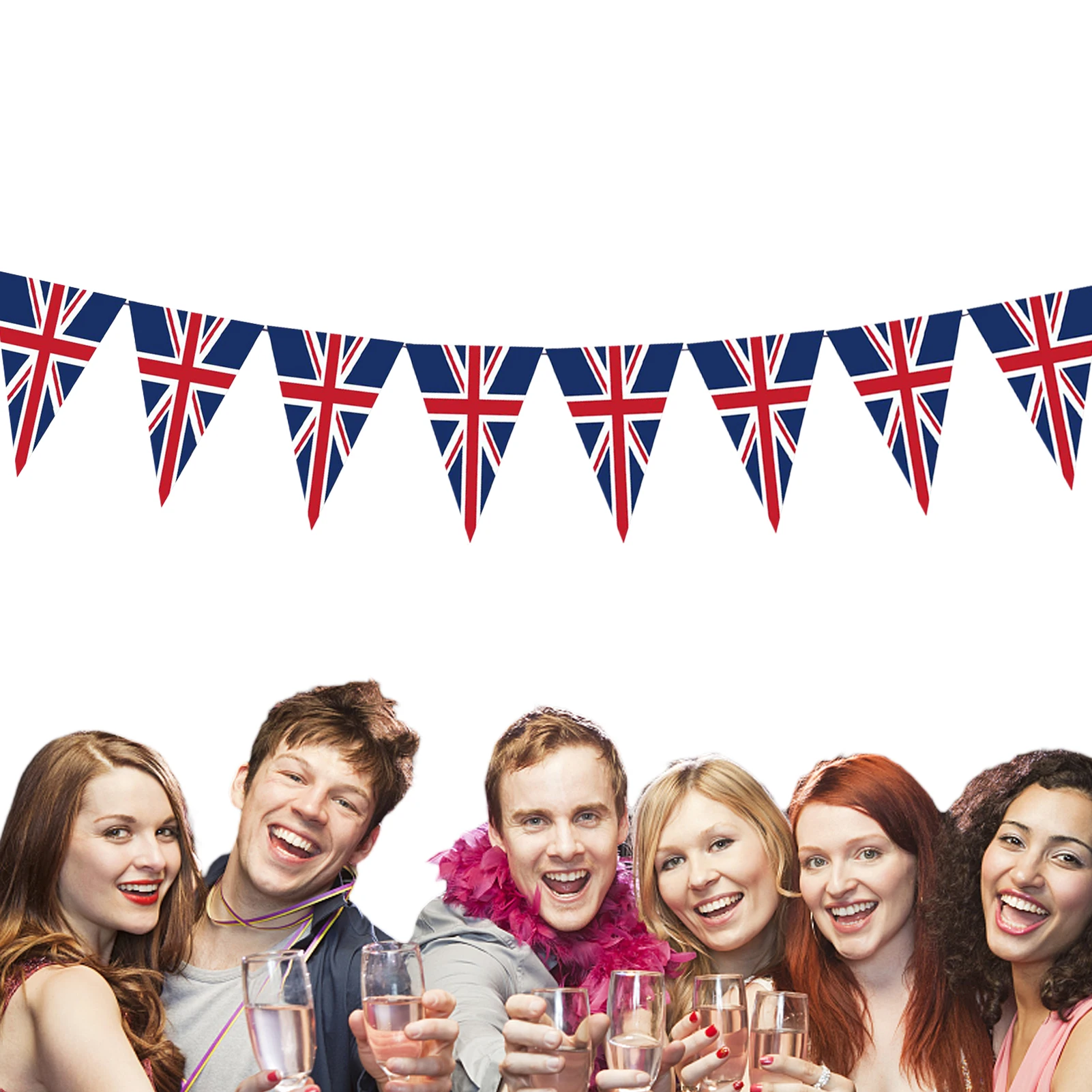 

Union Jack Bunting Flag 8.20ft Long With 8 Flags British Banners Party Decor 8.20ft String Triangle Bunting Party Decorations
