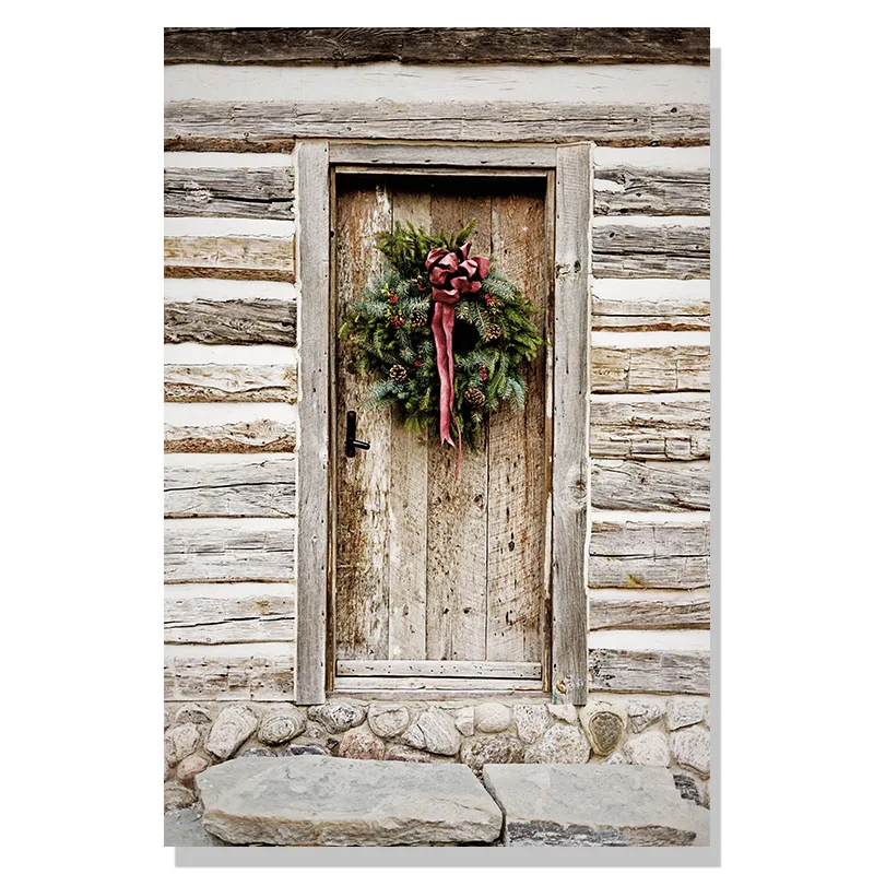 

Настенная Картина на холсте Рождественский подарок зеленый дом олень белка скандинавские плакаты и принты настенные картины для декора гостиной