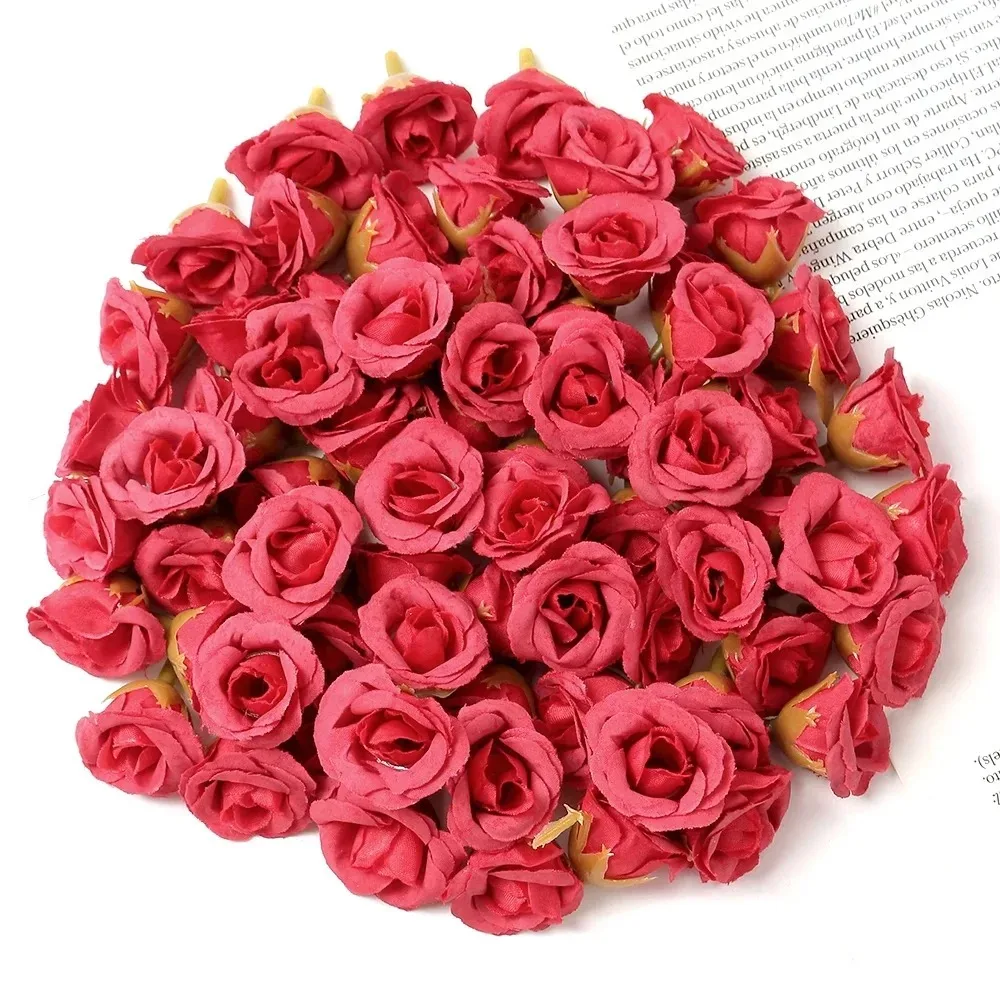 

Искусственные розы 2 см, 10/20/50 шт