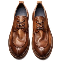 must have american style retro business man casual shoes soft genuine leather version trend lace up oxfords spring summer