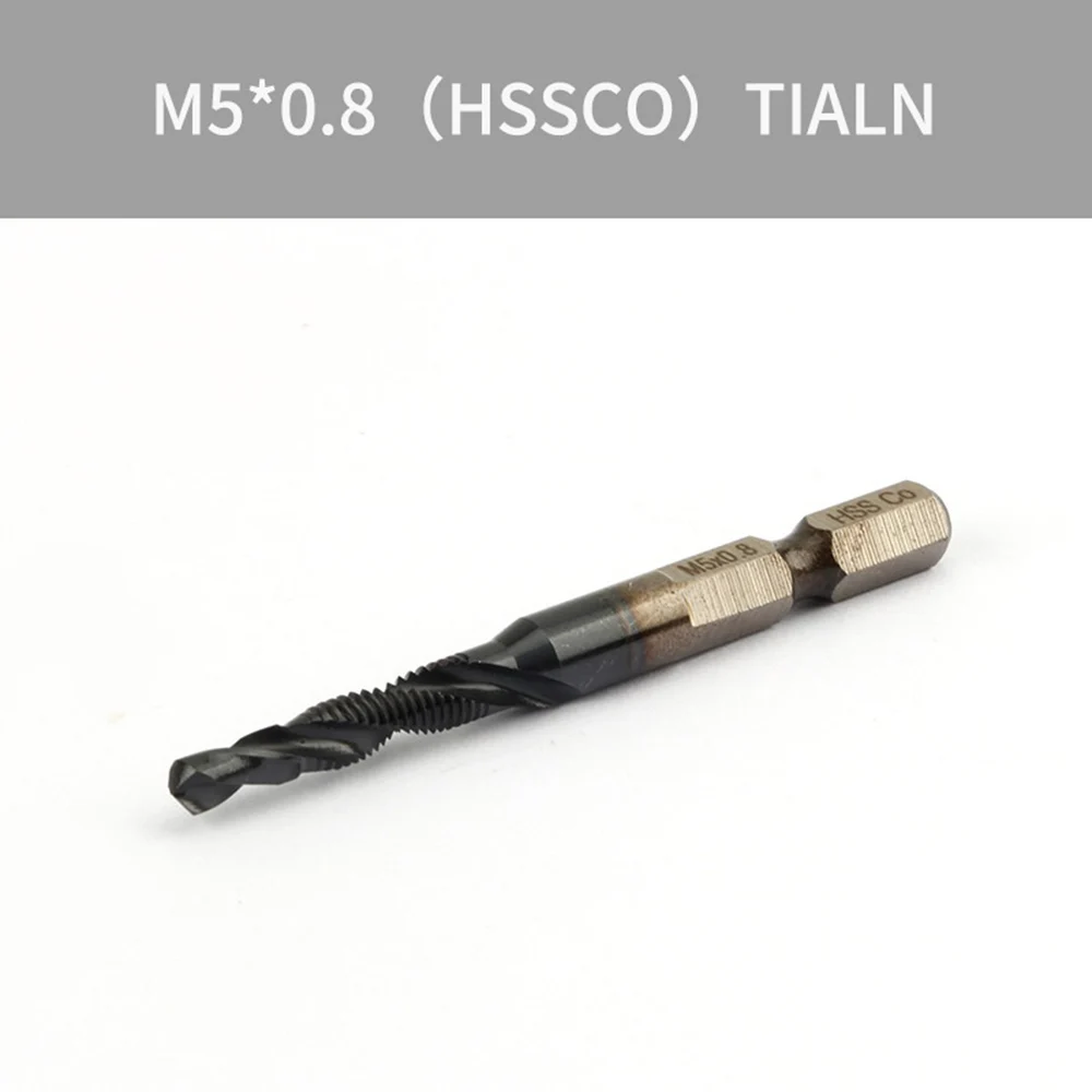 

Комбинированный сверлильный кран STONEGO M35 с покрытием TiAlN, биты зенковки HSS-Co, метрические комбинированные биты с шестигранным хвостовиком M3, M4, M5, M6, M8, M10