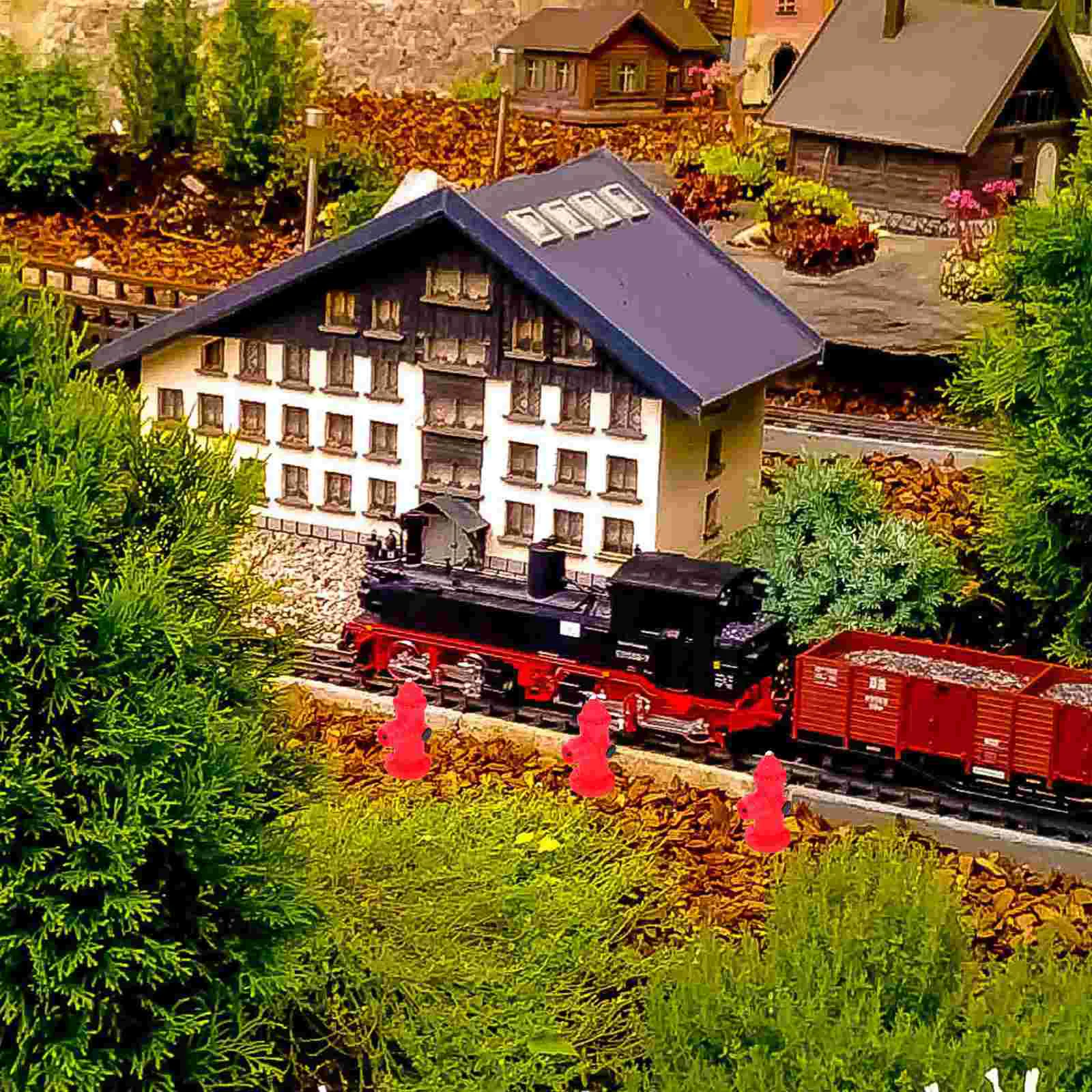 6 шт. игрушечный декор модель пожарного гидранта микропейзажное украшение