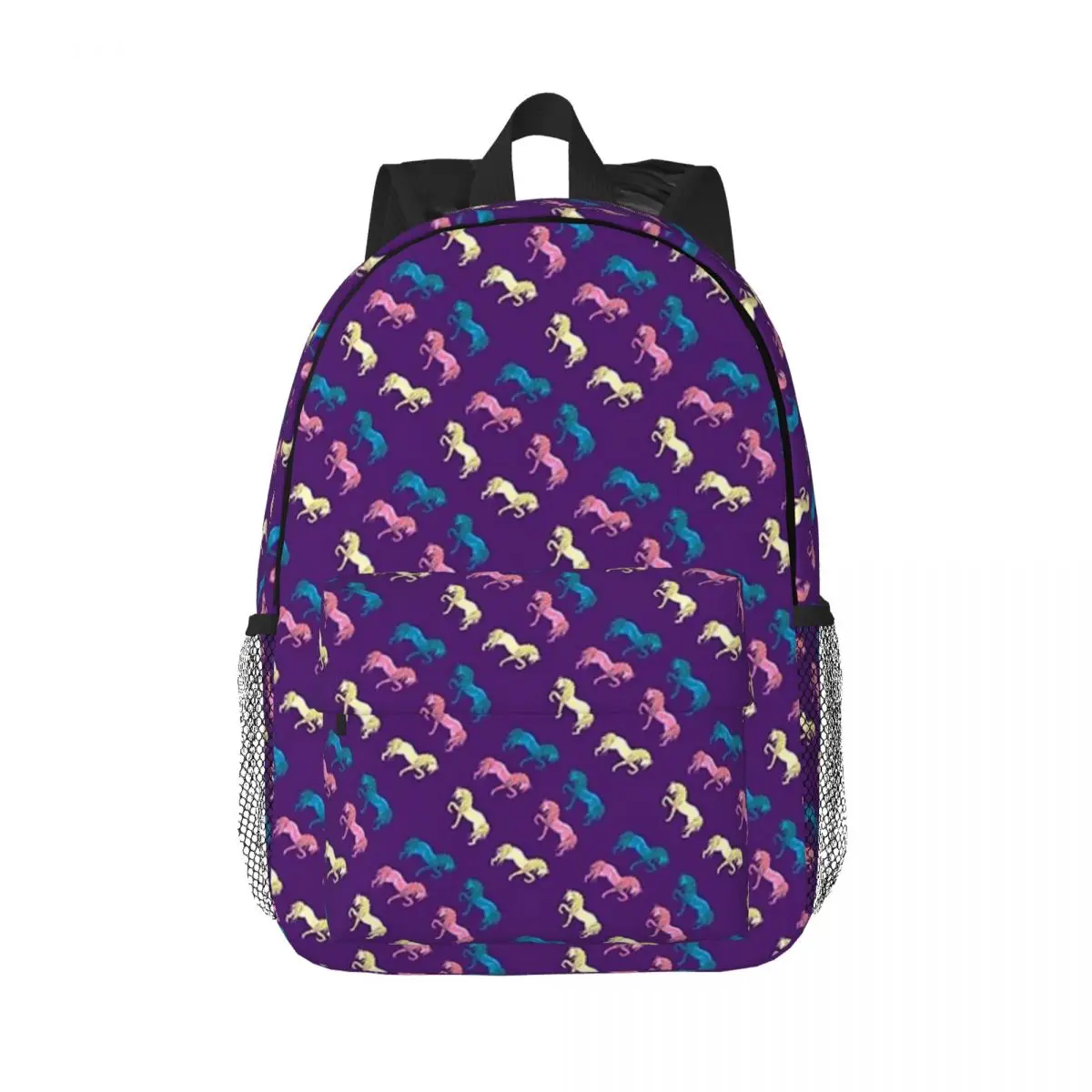 

Лошади, фиолетовые рюкзаки, Подростковая сумка для книг, модные школьные сумки для студентов, дорожный рюкзак, сумка на плечо, большая емкость