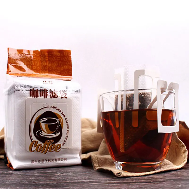 

Одноразовые кофейные пакеты, портативные подвесные мешки для фильтров для кофе, 50 шт./экологически чистые бумажные мешки для кофе эспрессо