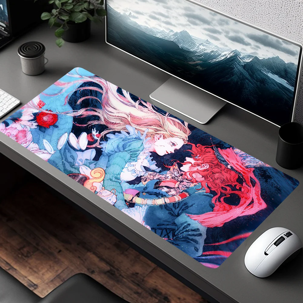 A-Alices In-W-Wonderlandes Mousepad Custom Skin Thickened Mouse Pad Oversized Gaming Keyboard Notebook Table Mat