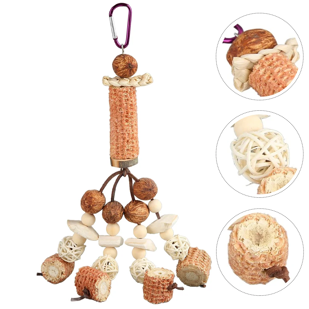 

Toy Toys Bird Parakeet Parrot Cage Cockatiel Bite Funny Large Chewing Resisting Birds Supplies Accessory Household Molar Hanging