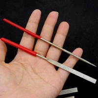1pc diamond file set 3x140mm 4x160mm mini needle file for stone glass metal carving craft needle file hand tools