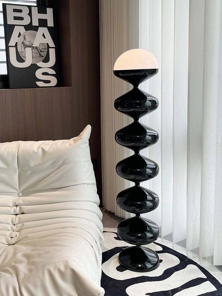 Черно-белая Напольная Лампа в минималистичном стиле высококлассное украшение