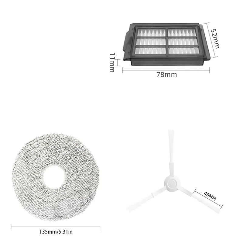 Фото Аксессуары для Conga 15090/16090/20090, ILIFE T60s, Airbot X40 Ultra, Airbot X40 Master, Everybot Q9, Inic iX30 AI Ultra Filter №2