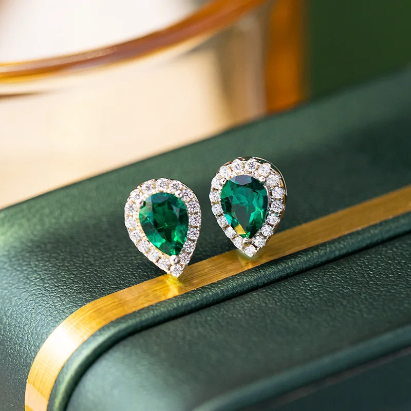 HanYu модные украшения S925 серебро грушевидной формы женские лабораторные