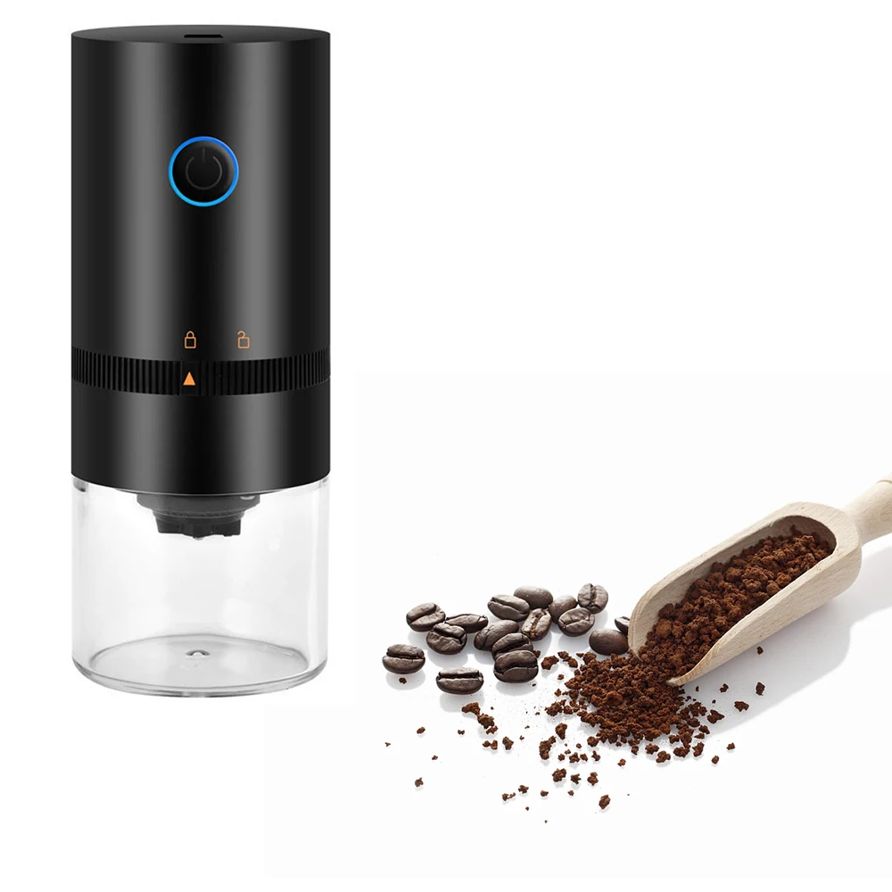 

Портативная кофемолка Viboelos с зарядкой от USB, домашние блендеры, Профессиональная Регулируемая кофемолка для кухни