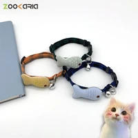 new cute cat collar personalized adjustable buckle fish cat collar pet supplies kitten collar small dog accessories dropshipping