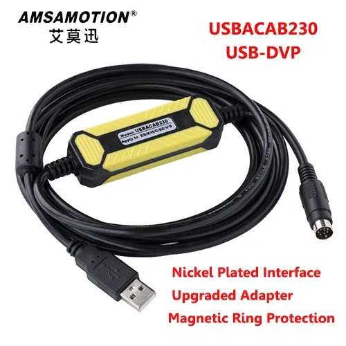 

Кабель для улучшенной версии, USB, подходит для Delta DVP EH ES EC EX DVP14SS211T серии DVP16, программируемый кабель PLC, загрузка